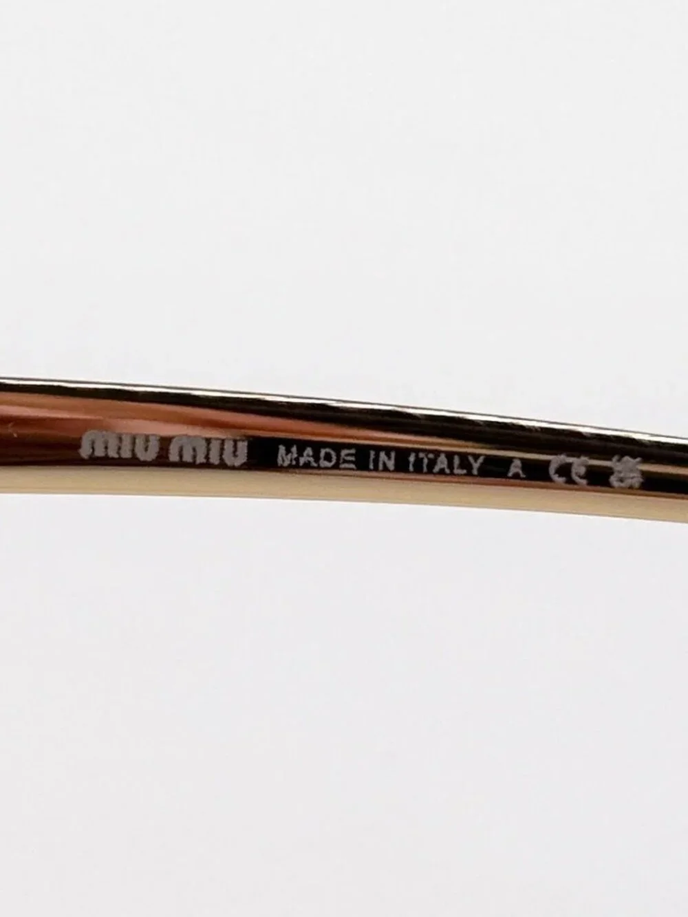 New Miu Miu MU A56S Oversized Gold Purple Sunglasses MUA56S 5AK20I